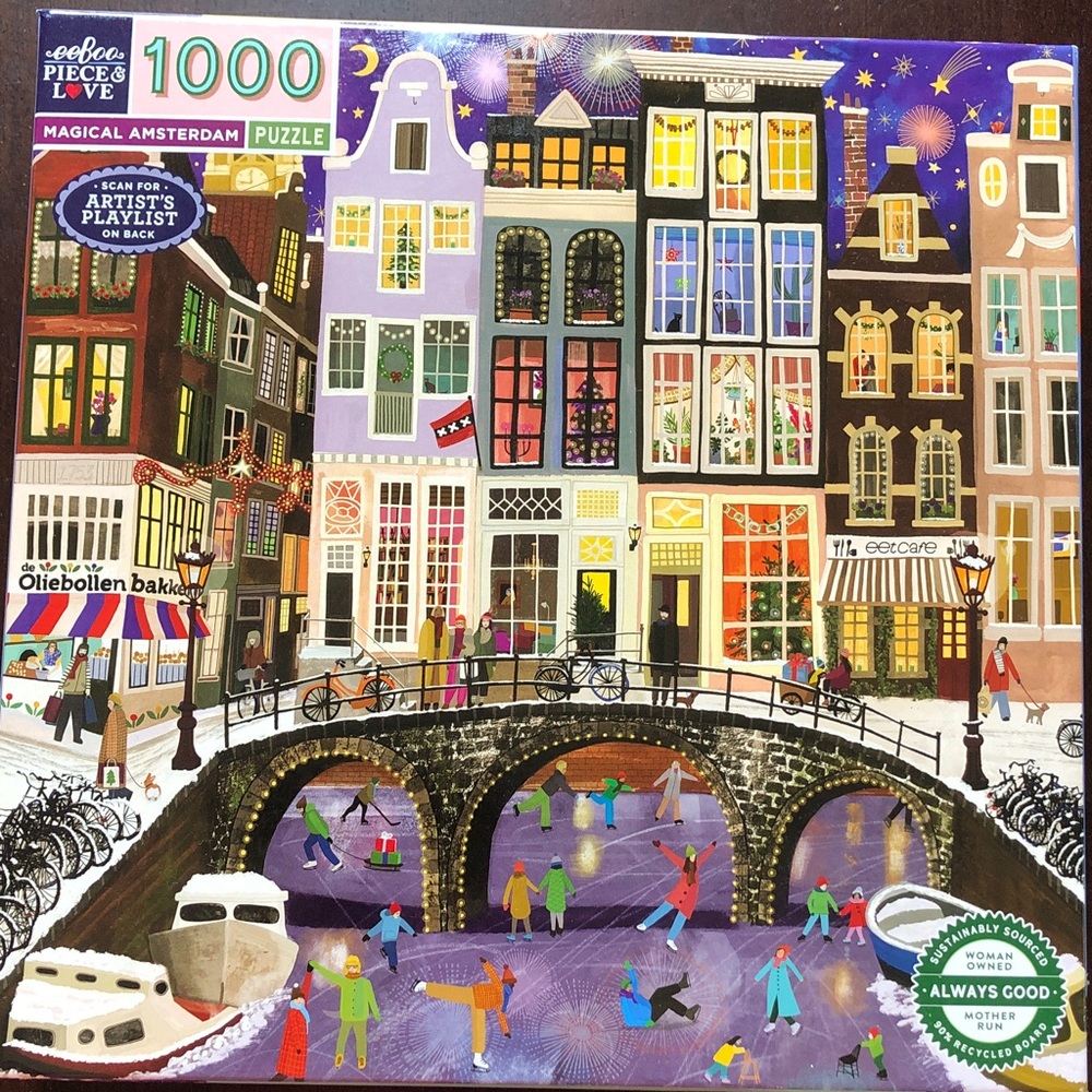EeBoo Magical Amsterdam 1000 piece puzzle